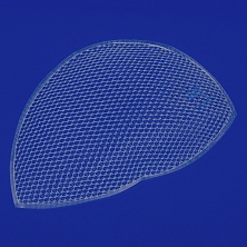 3D MAX LIGHT  Паховая имплантат-сетка. Анатомическая форма. Облегченное плетение.